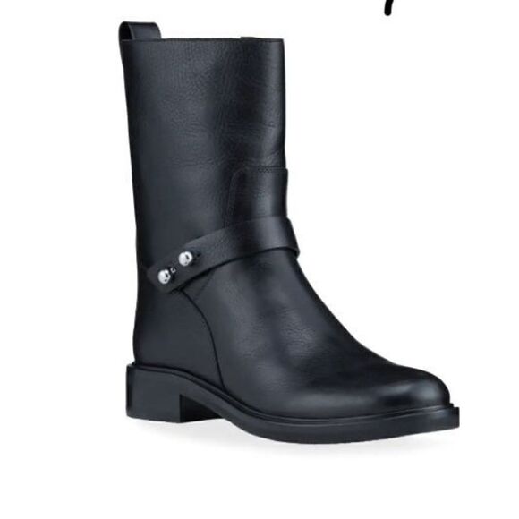 Rag & Bone Slayton Leather Pull-On Combat Boots in Black NWOB Size 37/7 - Picture 1 of 11